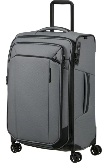 Mala de Viagem Média 67cm Expansível 4 Rodas Cinzento Carvão