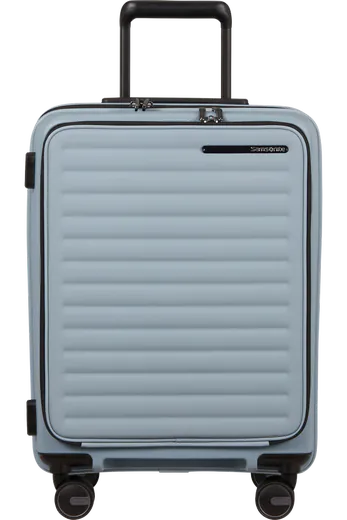 Mala de Cabine 55cm Expansível 4 Rodas Acesso Frontal Azul Névoa