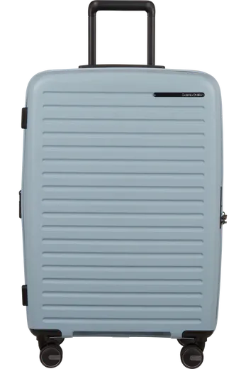 Mala de Viagem Média 68cm Expansível 4 Rodas Azul Névoa