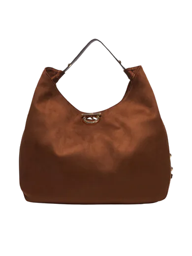 Mala de Ombro Grande Hobo Castanha