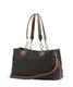 Liu Jo | Mala Tote Listada Pequena Castanho Escuro | Misscath