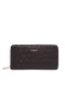 Carteira Grande Monograma Logo Castanho Escuro Carteira Grande Monograma Logo Castanho Escuro