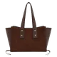 Tous | Mala de Ombro Grande City Back To Basics Castanho Escuro | MISSCATH