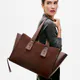 Tous | Mala de Ombro Grande City Back To Basics Castanho Escuro | MISSCATH
