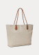 LG Twist Mala Shopper de Senhora Bege - Ralph Lauren | LG Twist Mala Shopper de Senhora Bege