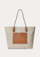 LG Twist Mala Shopper de Senhora Bege - Ralph Lauren | LG Twist Mala Shopper de Senhora Bege