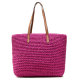 Straw Mala Shopper de Senhora em Palha Rosa - Ralph Lauren | Straw Mala Shopper de Senhora em Palha Rosa