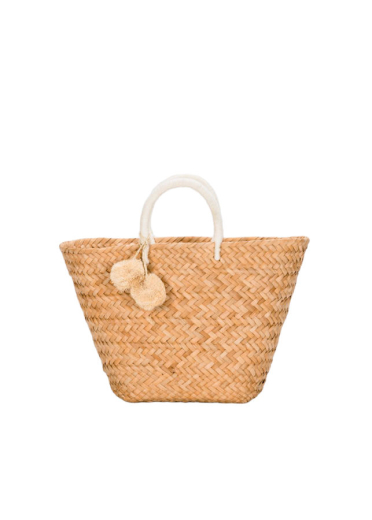 St Tropez Bolsa Tote de Senhora Branca - Kayu | Bolsa de Mão de Senhora de Palha