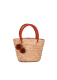 Mini St Tropez Bolsa Tote de Senhora Laranja - Kayu | Bolsa de Mão de Senhora de Palha