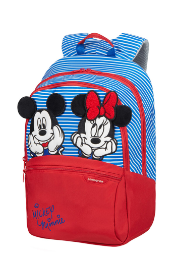 Mochila Escolar Infantil M Mickey/Minnie Riscas