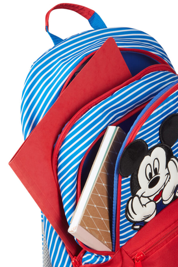 Mochila Escolar Infantil M Mickey/Minnie Riscas