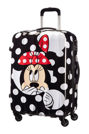 Mala de Viagem Média 65cm 4 Rodas Minnie Dots