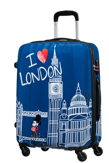 Mala de Viagem Média 65cm c/ 4 Rodas Mickey em Londres