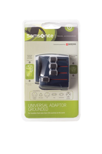 Adaptador de Tomada/Corrente Universal c/ Proteção Terra 2 Grafite