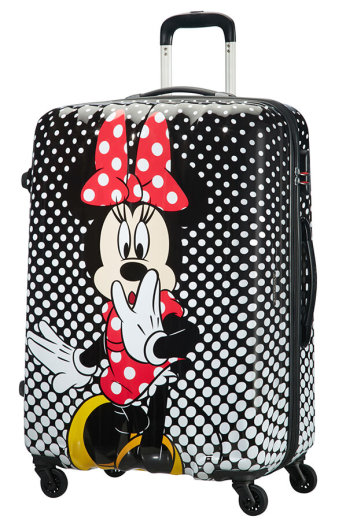 Mala de Viagem Grande 75cm c/ 4 Rodas Minnie Mouse Polka Dots - MISSCATH