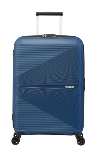 Mala de Viagem Superleve AirConic Média 67cm c/ 4 Rodas Azul Marinho