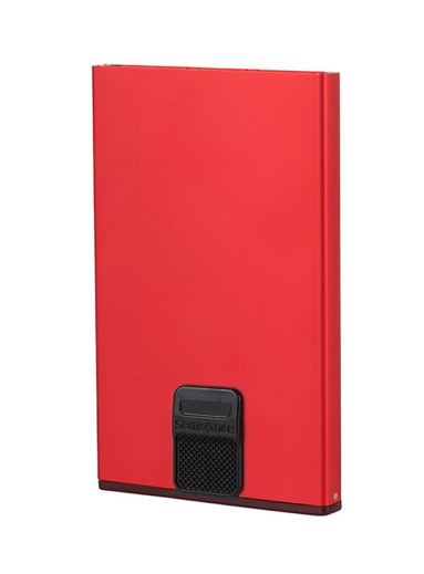 Porta-Cartões Deslizante Vermelho - Porta-Cartões Deslizante Vermelho - Alu Fit | Samsonite