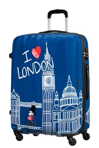 Mala de Viagem Grande 75cm c/ 4 Rodas Mickey em Londres - MISSCATH