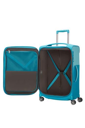 Mala de Viagem 4 Rodas 63cm Expansível Azul Capri