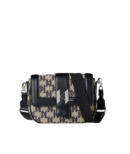 Mala Tiracolo Saddle Monogram Multicor - Karl Lagerfeld | Mala Tiracolo Saddle Monogram Multicor | Misscath