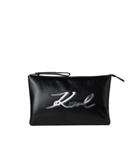 Mala Clutch Signature Soft Preta - Karl Lagerfeld | Mala Clutch Signature Soft Preta | Misscath