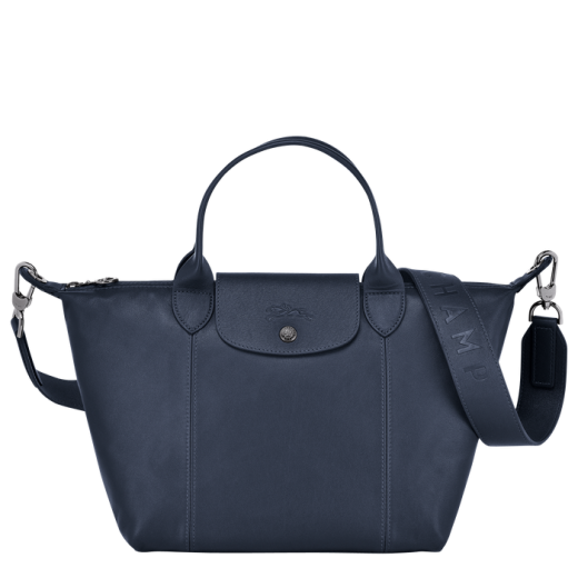 Le Pliage Mala Mão Cuir S Azul - Longchamp | Le Pliage Mala Mão Cuir S Azul | Misscath