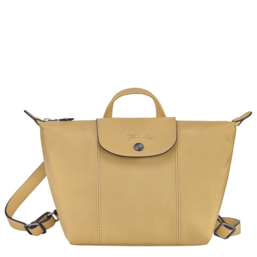 Le Pliage Mochila Cuir Amarela - Longchamp | Le Pliage Mochila Cuir Amarela | Misscath