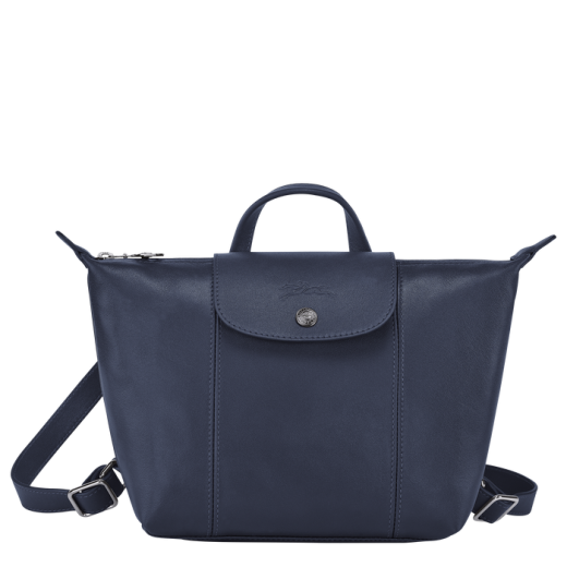 Le Pliage Mochila Cuir Azul