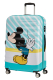 Mala de Viagem Grande 77cm 4 Rodas Wavebreaker Disney Beijo do Mickey Azul - MISSCATH