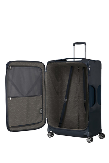 Mala de Viagem Grande 78cm Expansível 4 Rodas Azul Meia-Noite