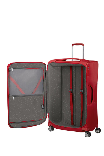 Mala de Viagem Extragrande D'Lite 83cm Expansível 4 Rodas Vermelho Chili