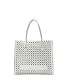 Mala Shopper Skuare Perforated Branca