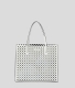 Mala Shopper Skuare Perforated Branca - Karl Lagerfeld | Mala Shopper Skuare Perforated Branca | Misscath