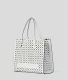 Mala Shopper Skuare Perforated Branca - Karl Lagerfeld | Mala Shopper Skuare Perforated Branca | Misscath