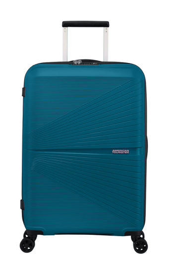 Mala de Viagem Superleve Média 67cm 4 Rodas Azul Oceano