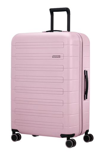 Mala de Viagem Grande 77cm NovaStream Expansível 4 Rodas Rosa Mate