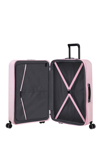 Mala de Viagem Grande 77cm NovaStream Expansível 4 Rodas Rosa Mate