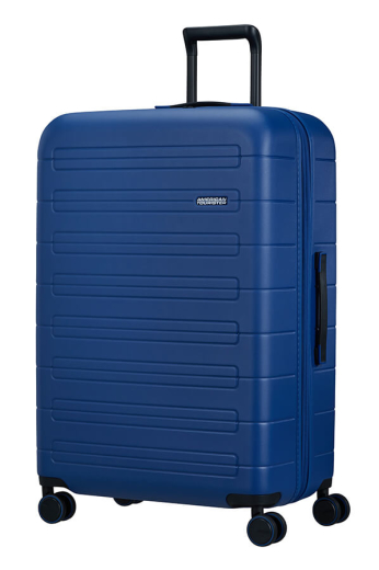 Mala de Viagem Grande 77cm NovaStream Expansível 4 Rodas Azul Marinho - American Tourister | Mala de Viagem Grande 77cm NovaStream Expansível 4 Rodas Azul Marinho | Misscath