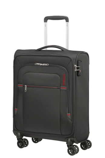 Mala de Cabine 55cm CrossTrack 4 Rodas Cinzento/Vermelho - American Tourister | Mala de Cabine 55cm CrossTrack 4 Rodas Cinzento/Vermelho | Misscath