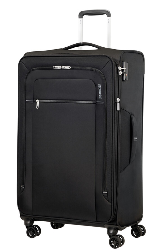 Mala de Viagem Grande 79cm CrossTrack Expansível 4 Rodas Preto/Cinza - American Tourister | Mala de Viagem Grande 79cm CrossTrack Expansível 4 Rodas Preto/Cinza | Misscath