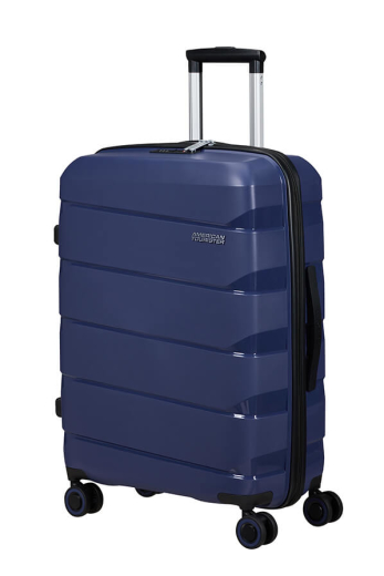 Mala de Viagem Média 66cm 4 Rodas Air Move Azul Meia-Noite - American Tourister | Mala de Viagem Média 66cm 4 Rodas Air Move Azul Meia-Noite | Misscath