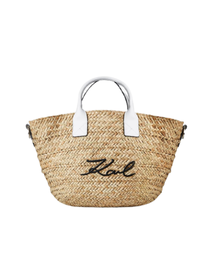 Mala Mão Signature Basket Branca - Karl Lagerfeld | Mala Mão Signature Basket Branca | Misscath